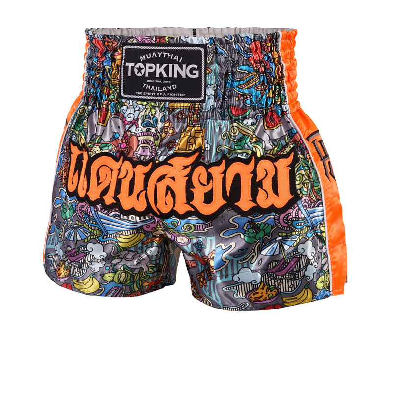 Top King Muay Thai Shorts [TKTBS-225-OR]