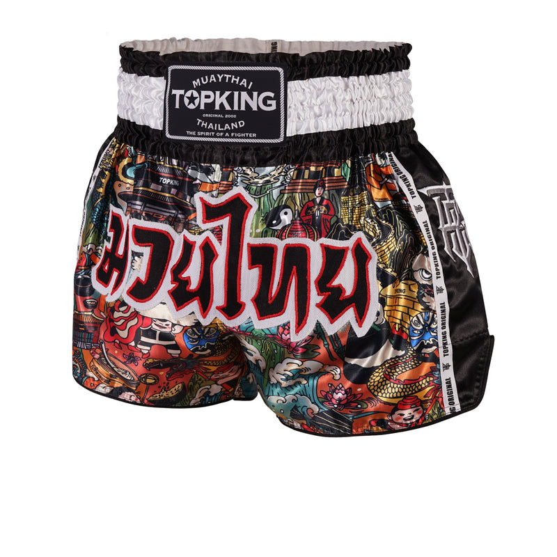 Top King Muay Thai Shorts [TKTBS-226-BK]